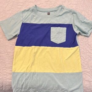Tea Collection Blue Short Sleeve Tee Casual Style